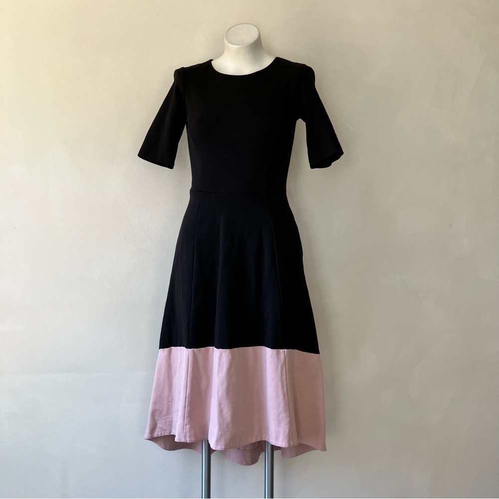 Boden | Wren Pointe High Low Colorblock Midi Dress